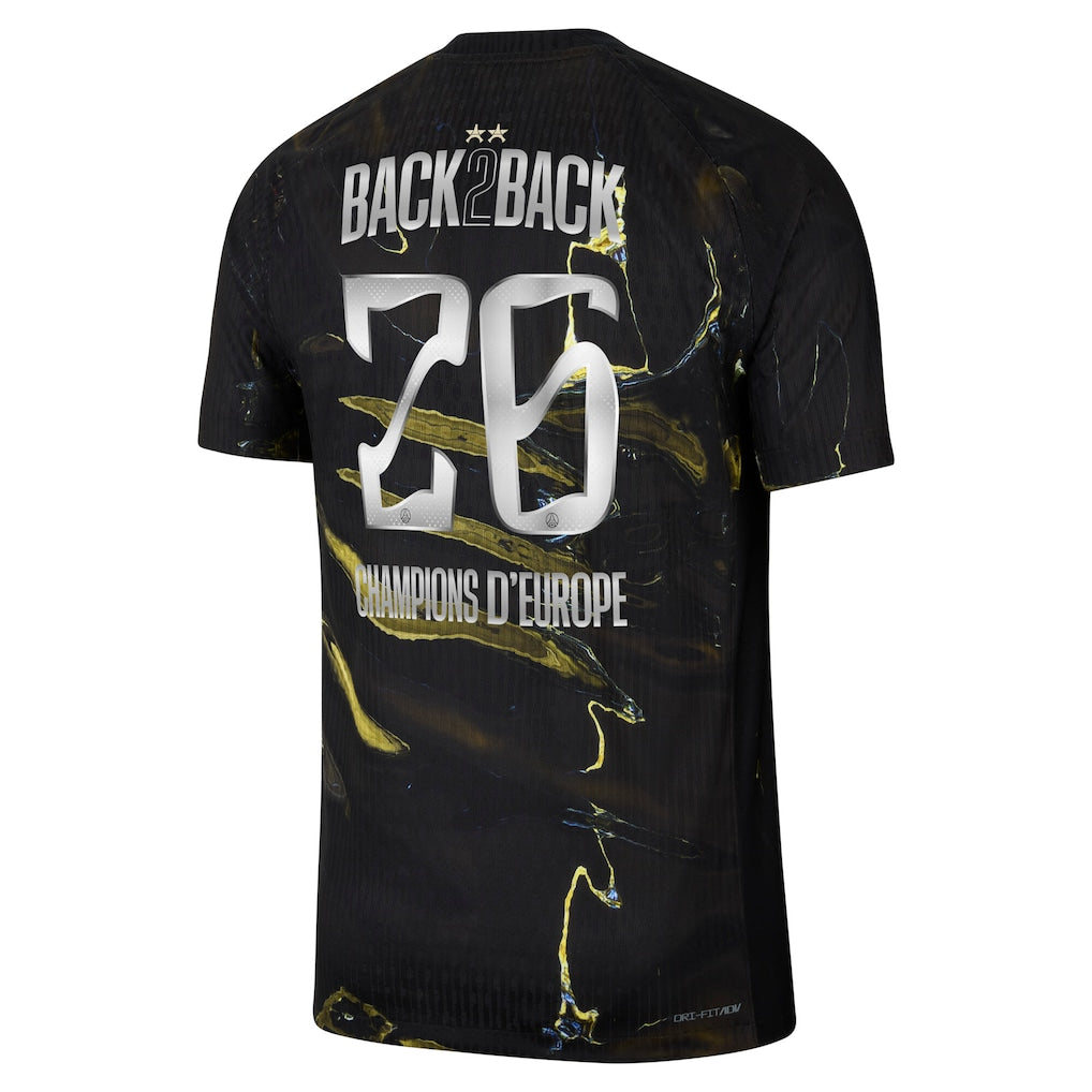 Maillot Third Paris Concept — Édition Liquid Gold 2 Étoiles (Flocage Backtoback26)